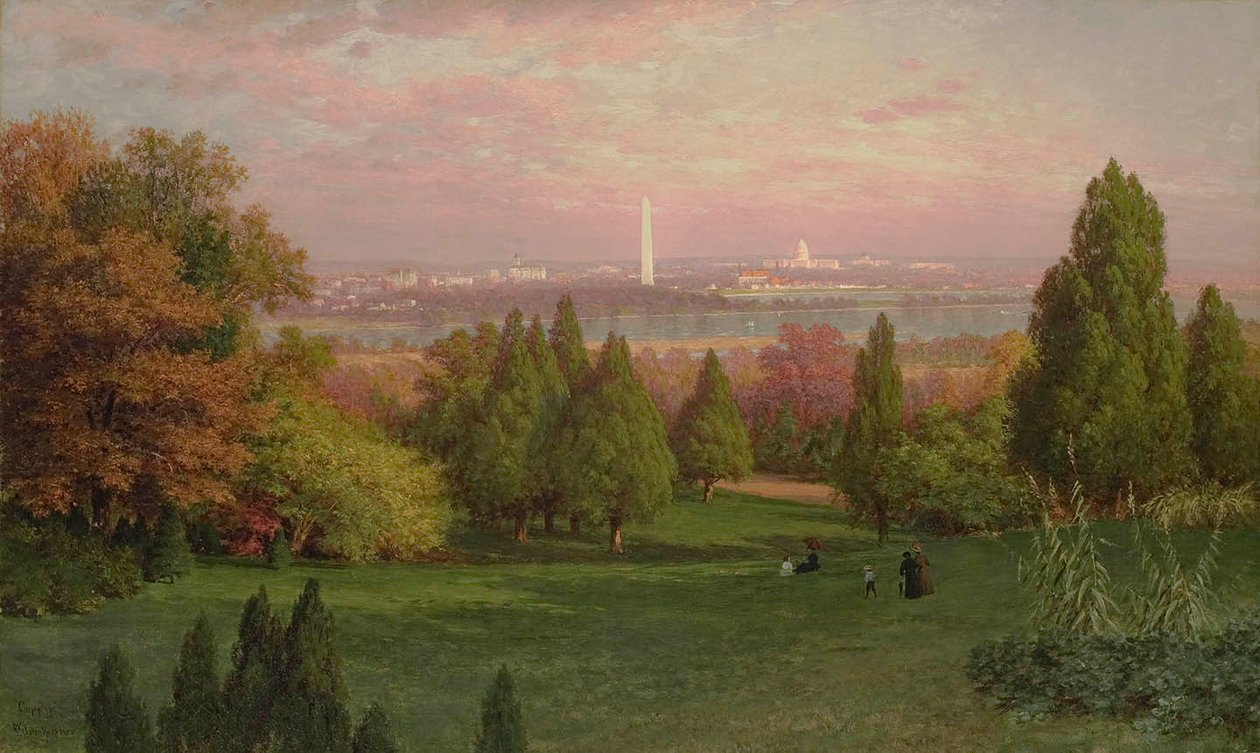 Udsigt over Washington fra Arlington af John Ross Key