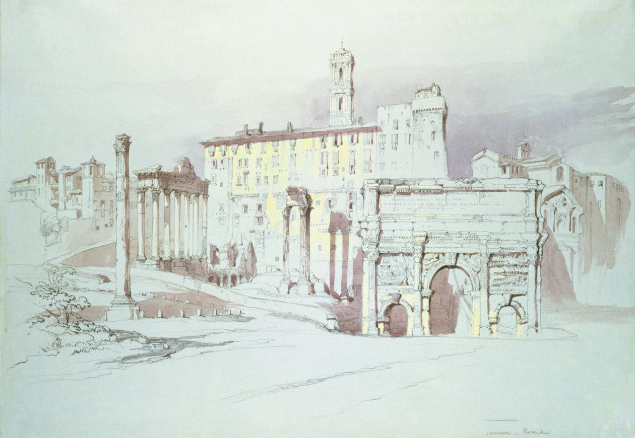 Forum, Rom, 1800-tallet af John Ruskin