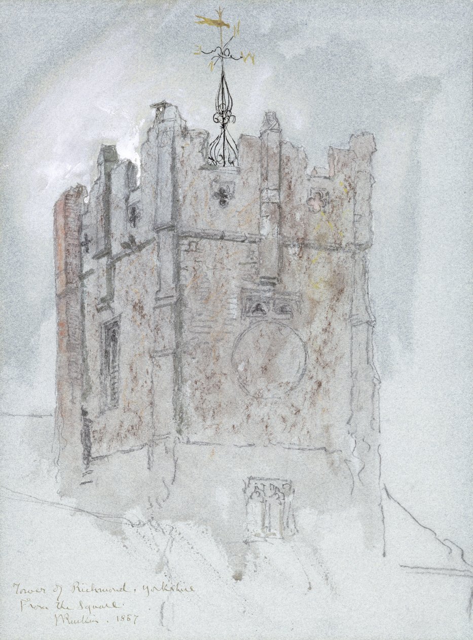 The Tower of Trinity Church, Richmond, 1867 af John Ruskin