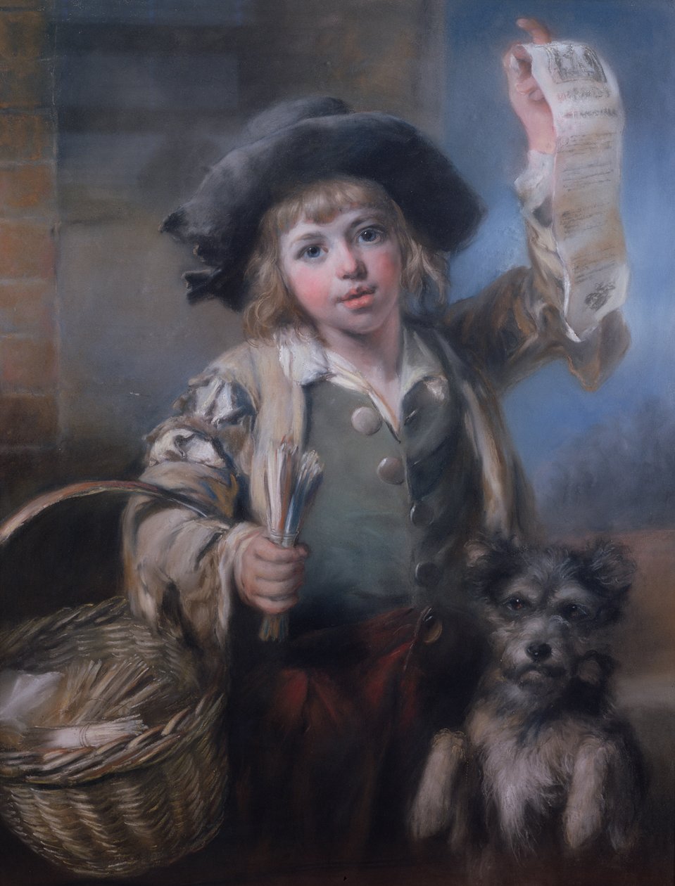 Kærlighedssange og tændstikker, 1793 (pastel på lærred) af John Russell