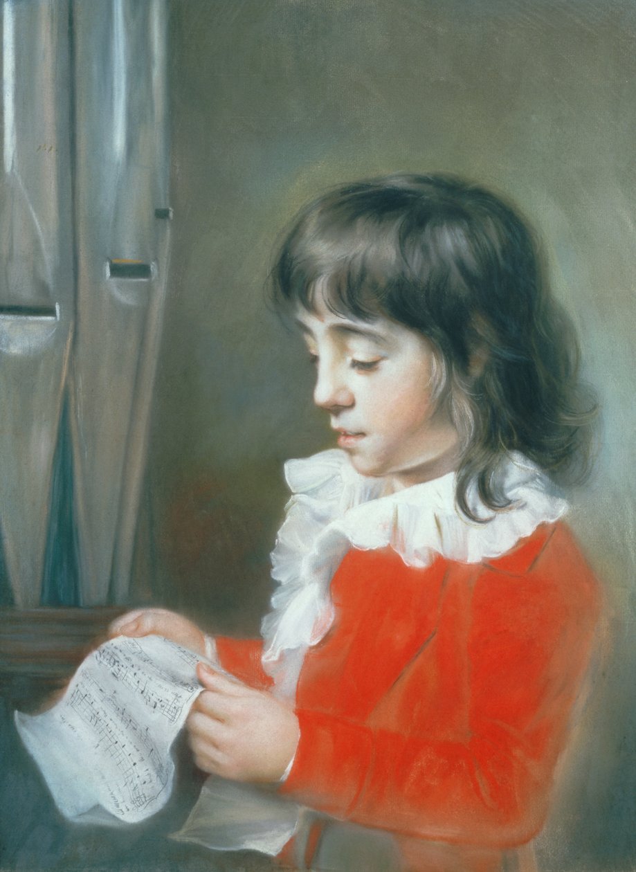 Master Groves, en kordreng fra det kongelige kapel (pastel) af John Russell