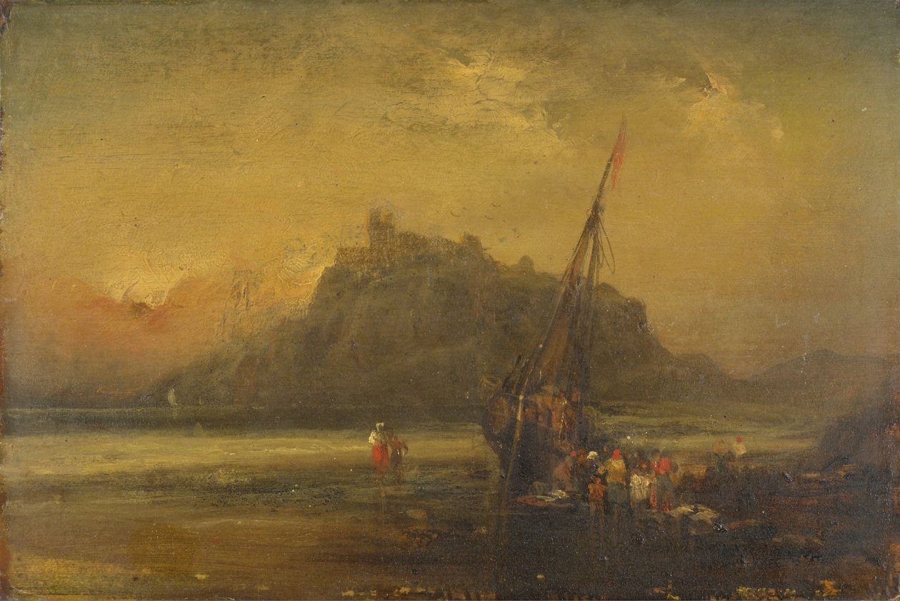 Strand Scene af John Sell Cotman