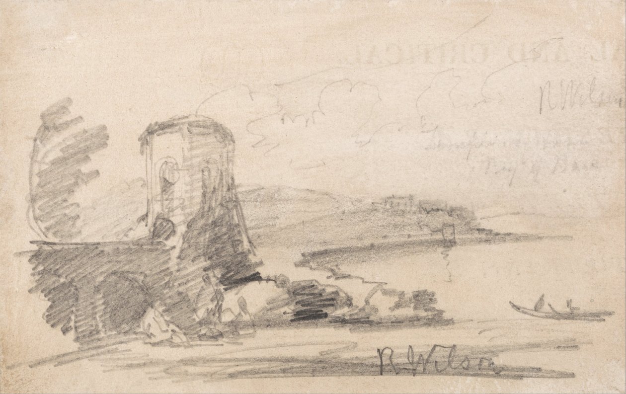 Bridge and Tower, efter Richard Wilson af John Sell Cotman