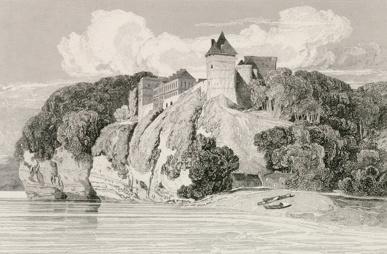 Castle at Tancarville, udgivet 1. oktober 1821 af John Sell Cotman