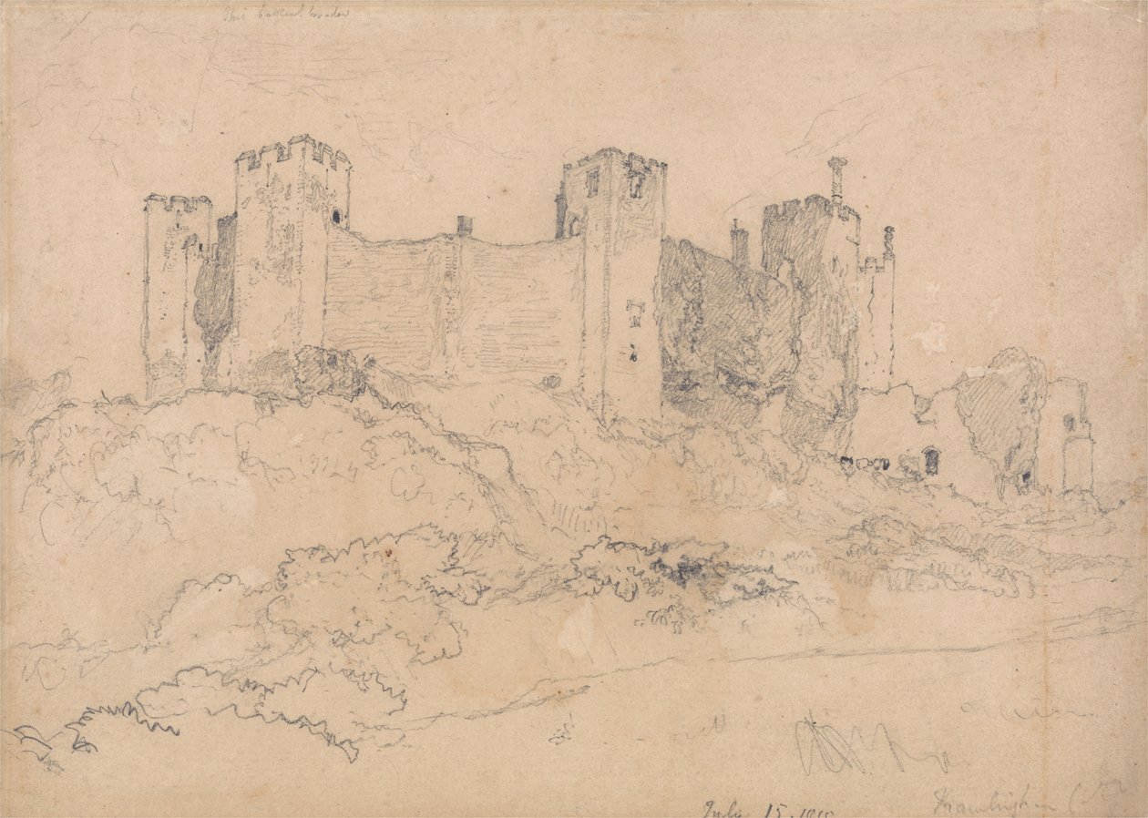 Framlingham Castle, Suffolk af John Sell Cotman