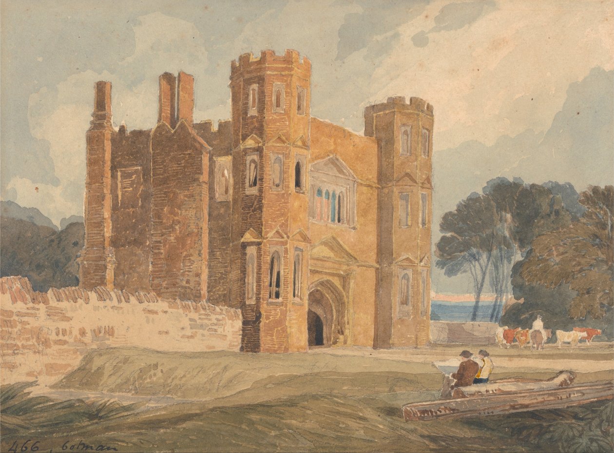 Gate-way, Saint Marys Wiggenhall, Norfolk af John Sell Cotman