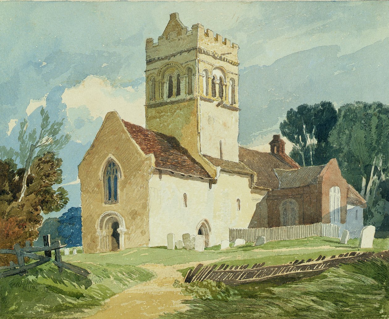 Gillingham Church, Norfolk af John Sell Cotman