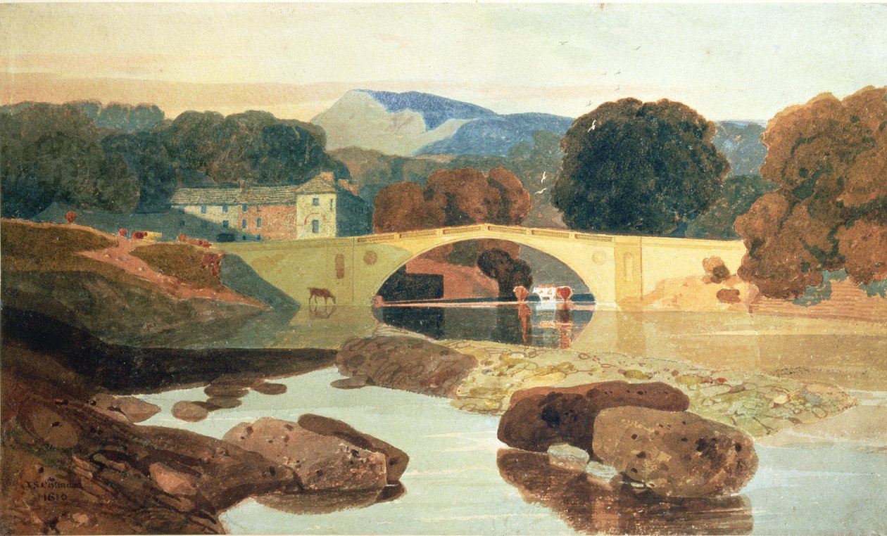 Greta Bridge, Yorkshire, 1810 af John Sell Cotman