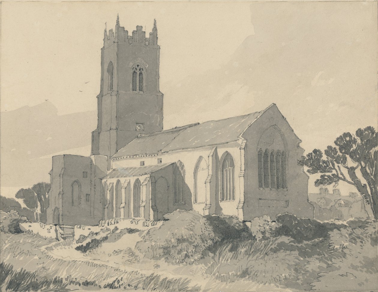 Ingham Kirke, Norfolk af John Sell Cotman