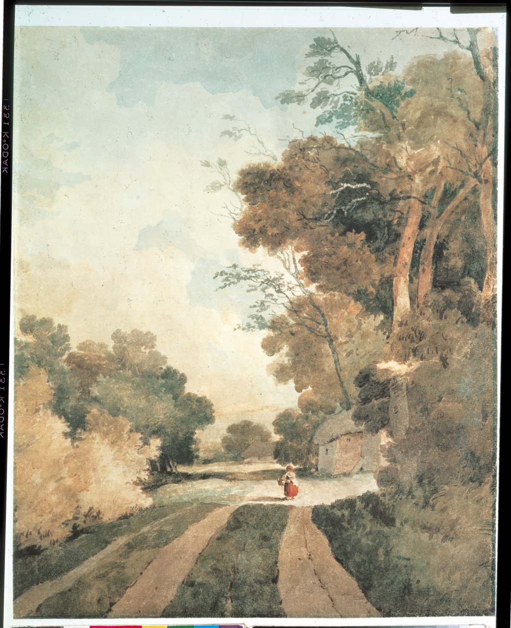 Landskab med hytter af John Sell Cotman