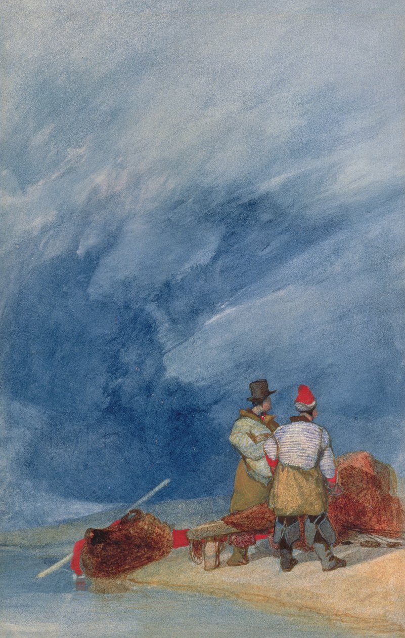 Stormfuldt vejr, ca. 1831-3 af John Sell Cotman