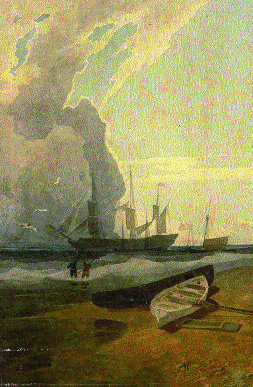 The Mars, der kører ved Anchor ud for Cromer af John Sell Cotman