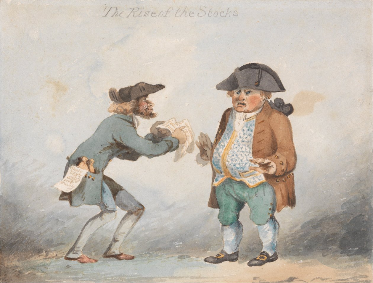 Aktiernes stigning (en af et sæt med tre) af John Sell Cotman