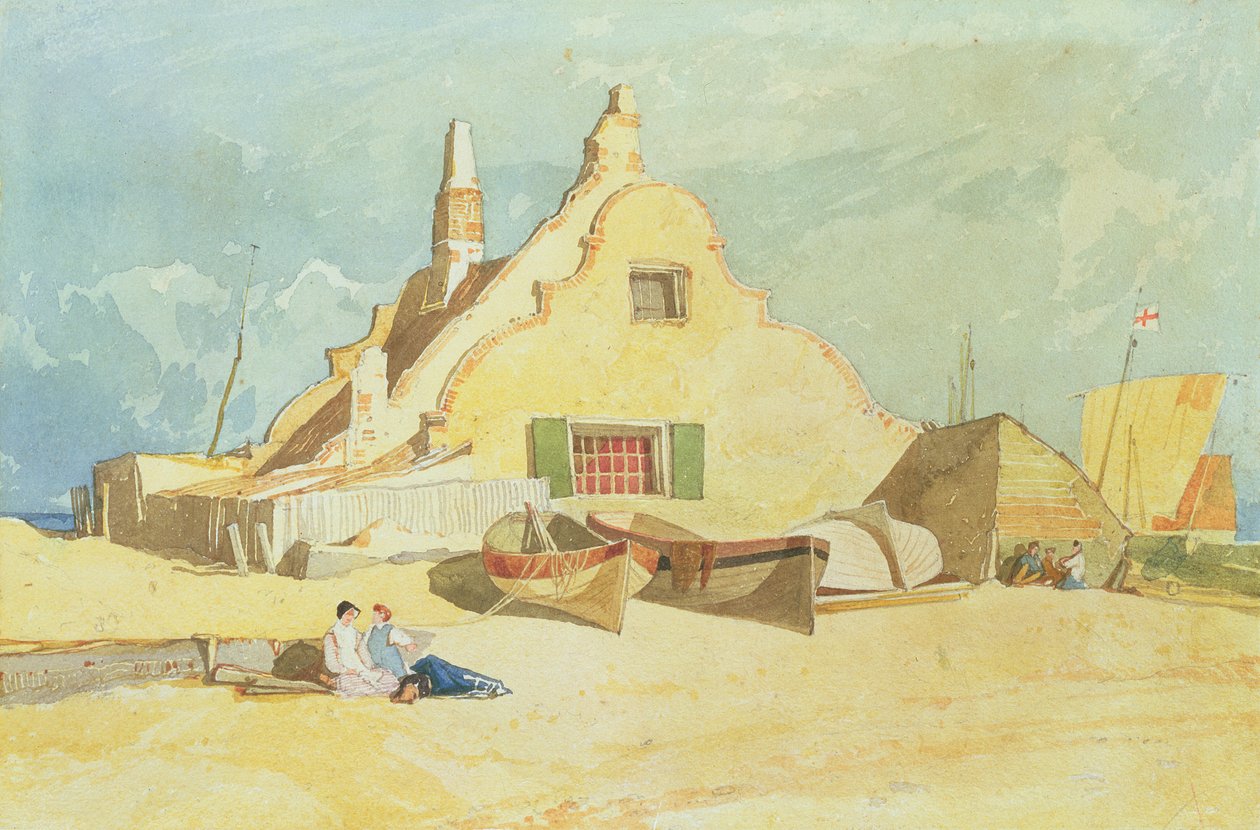 Yarmouth Beach af John Sell Cotman