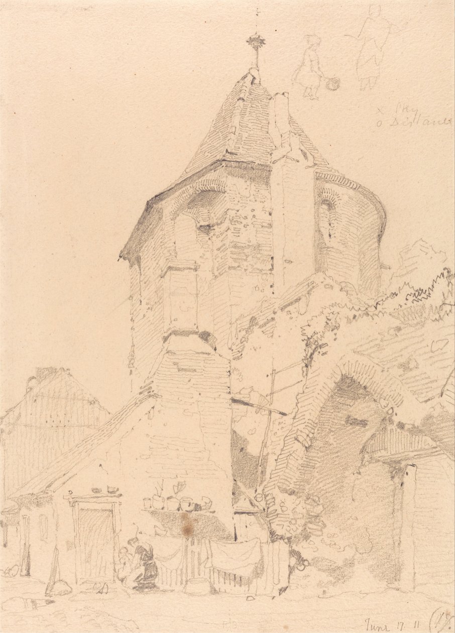 Yarmouth, det nordvestlige tårn af John Sell Cotman