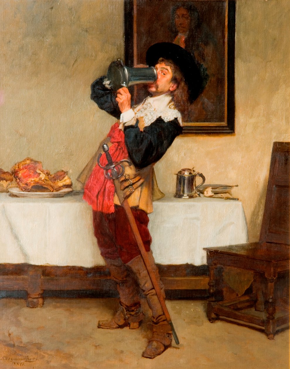 Down to the Dregs, 1880 af John Seymour Lucas