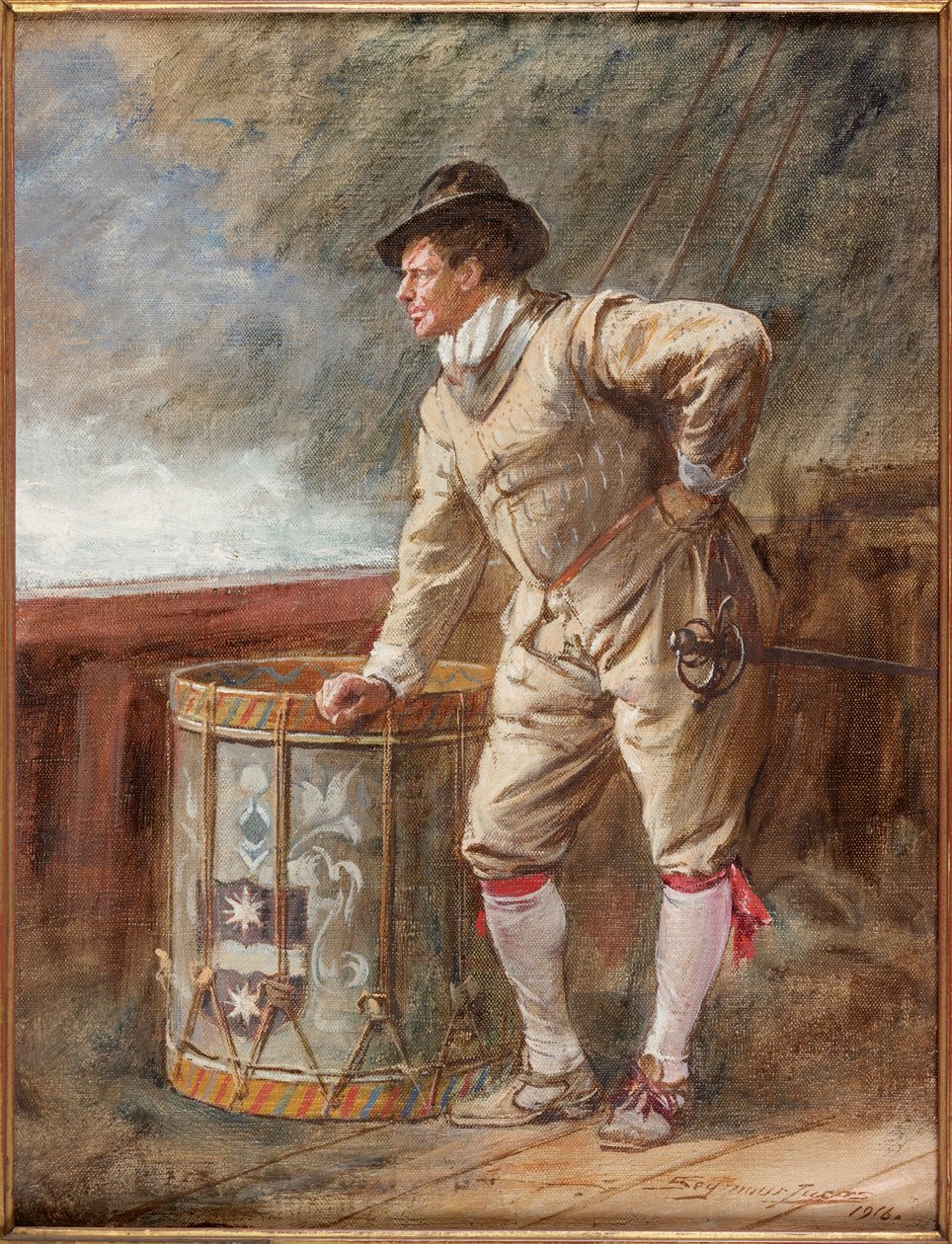Trommeuret, 1916 af John Seymour Lucas