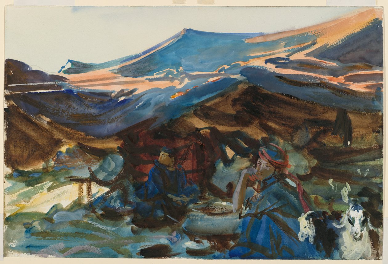 Beduinkvinder, 1905-1906 (wc) af John Singer Sargent