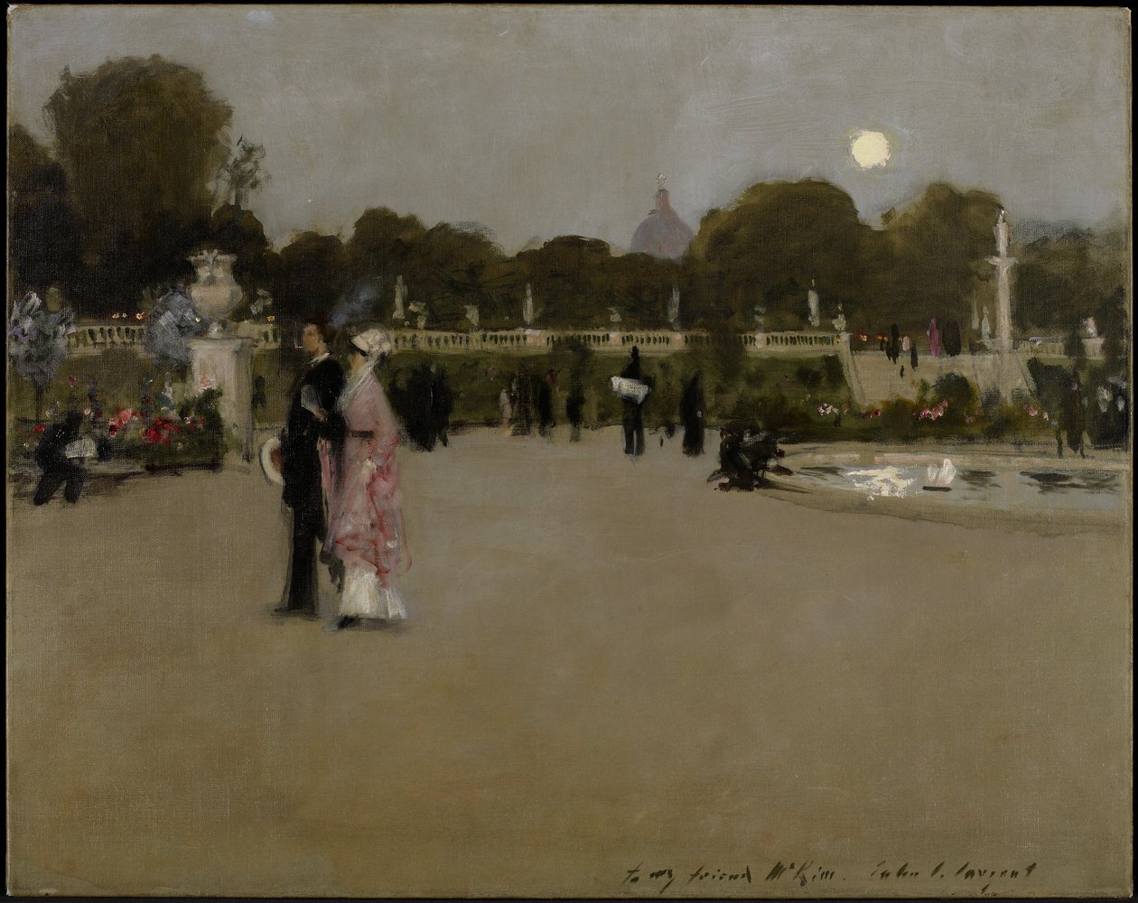 Luxembourg Gardens at Twilight, 1879 af John Singer Sargent