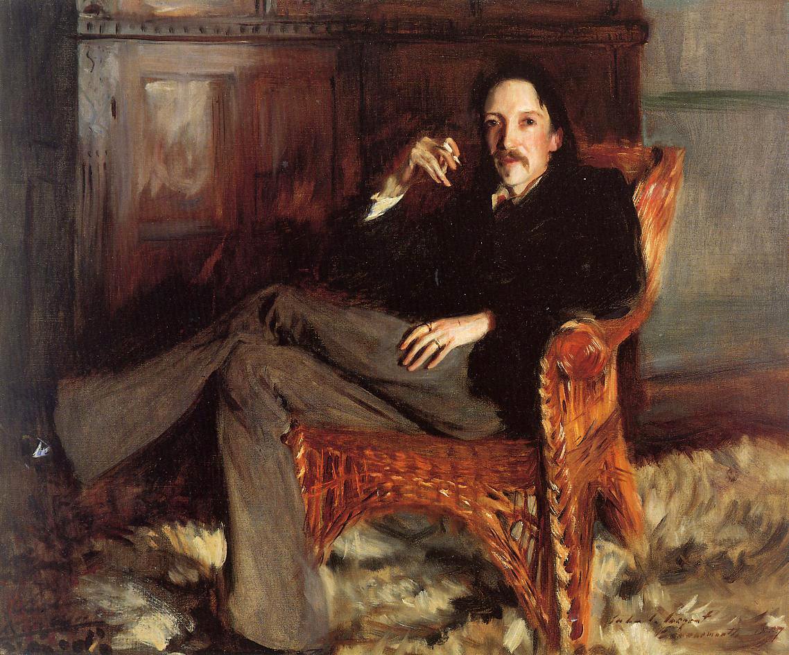 Portræt af Robert Louis Stevenson af John Singer Sargent