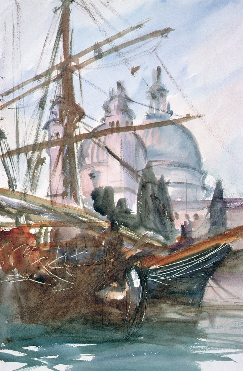 Santa Maria della Salute, Venedig af John Singer Sargent