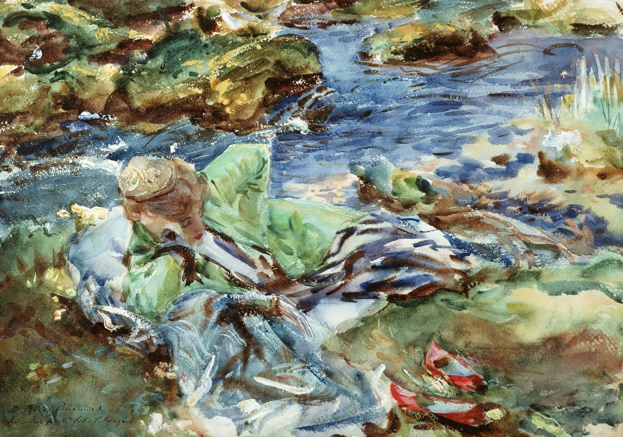 Tyrkisk kvinde ved en strøm af John Singer Sargent