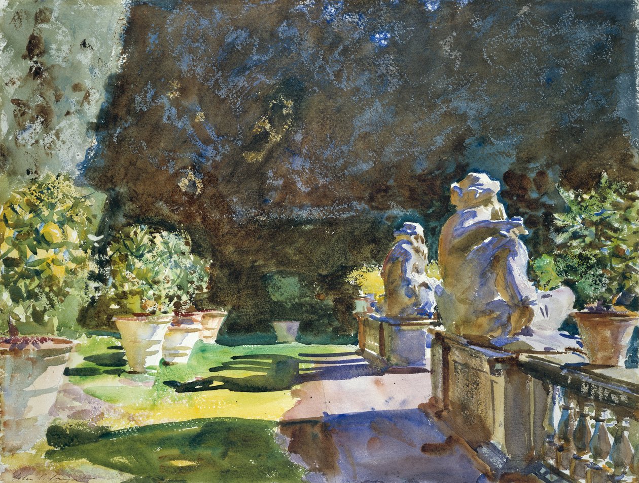 Villa Marlia, Lucca af John Singer Sargent