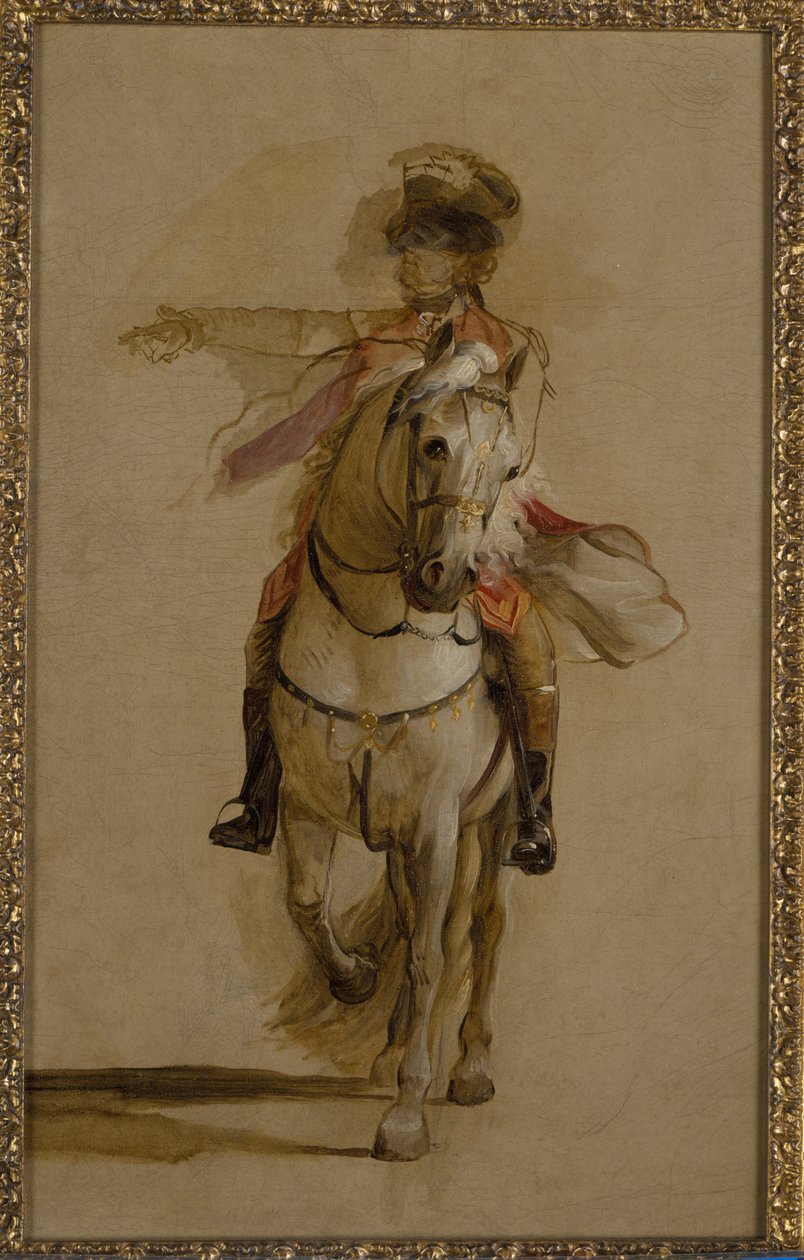General George Augustus Eliott på en grå oplader, studie til 