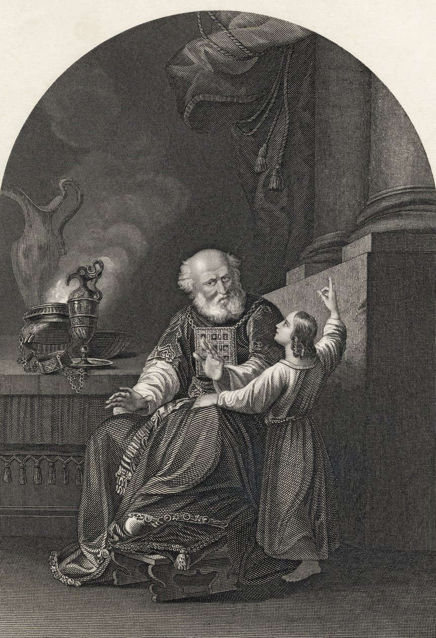 Samuel og Eli, graveret af S. Allen, fra 