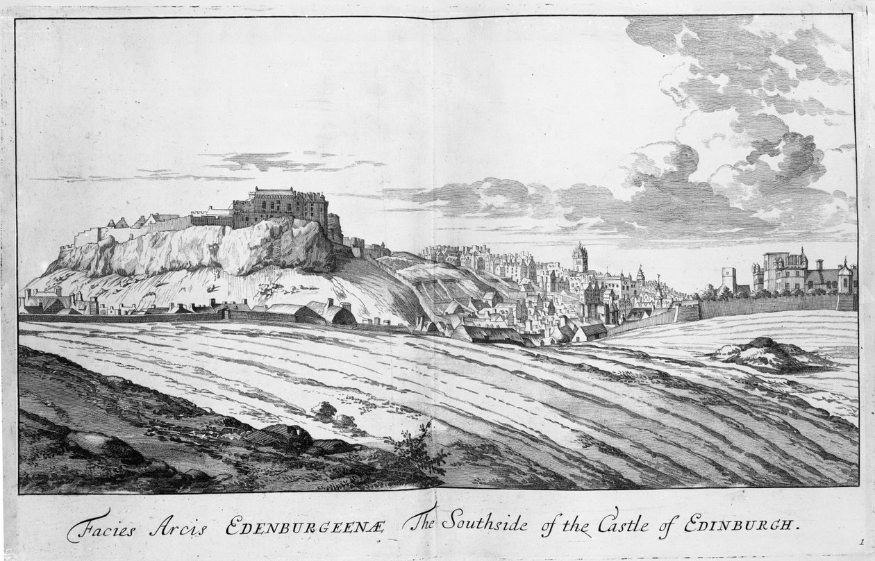 The Southside of the Castle of Edinburgh, fra 
