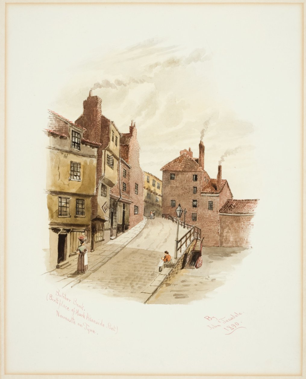 Butcher Bank, Newcastle upon Tyne (kropsfarve) af John Teasdale