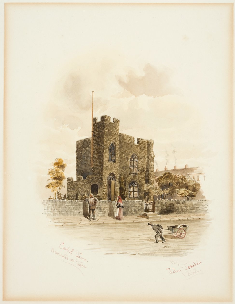 Carliol Tower, Newcastle upon Tyne (kropsfarve) af John Teasdale