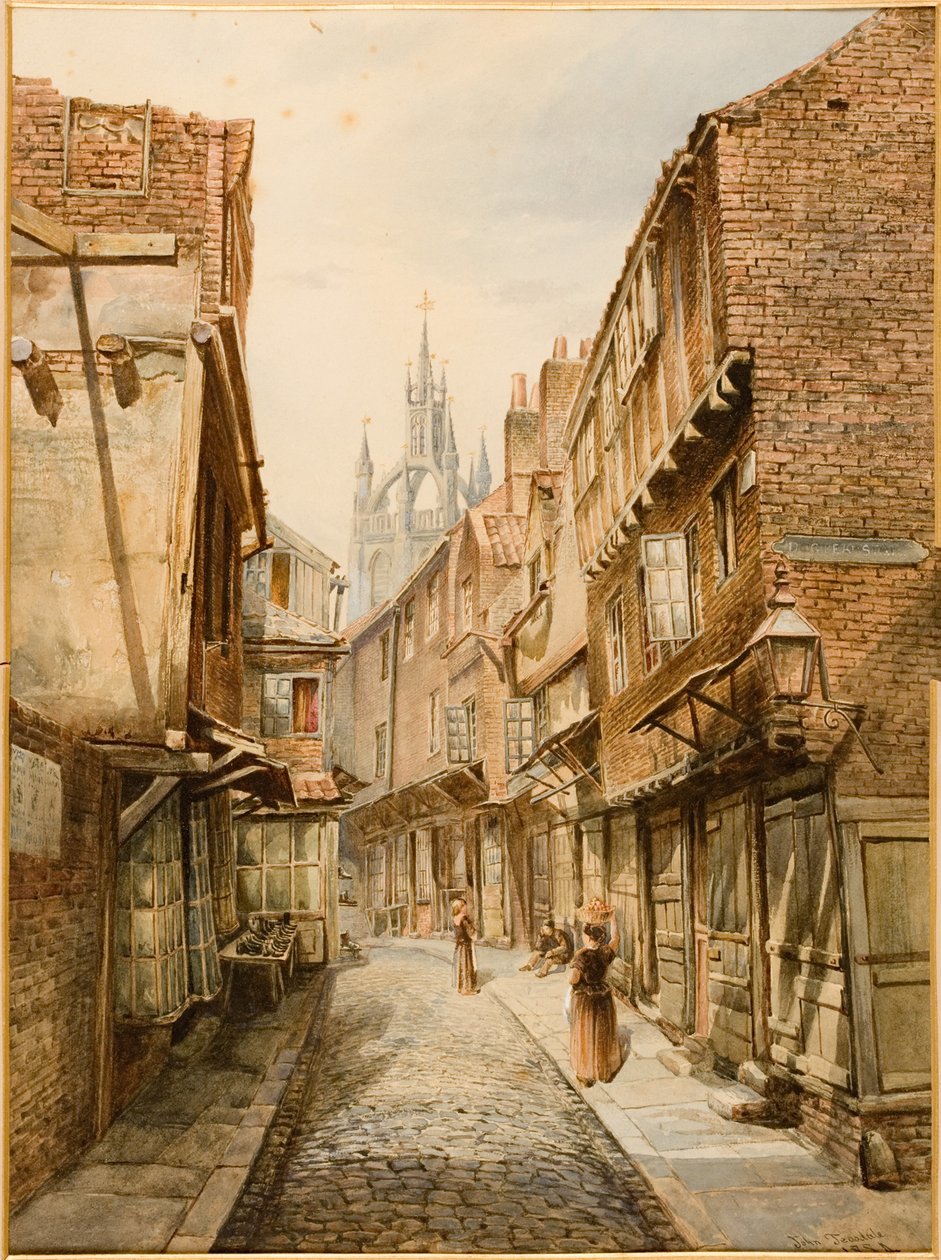 Dog Leap Stairs, Newcastle upon Tyne (kropsfarve) af John Teasdale