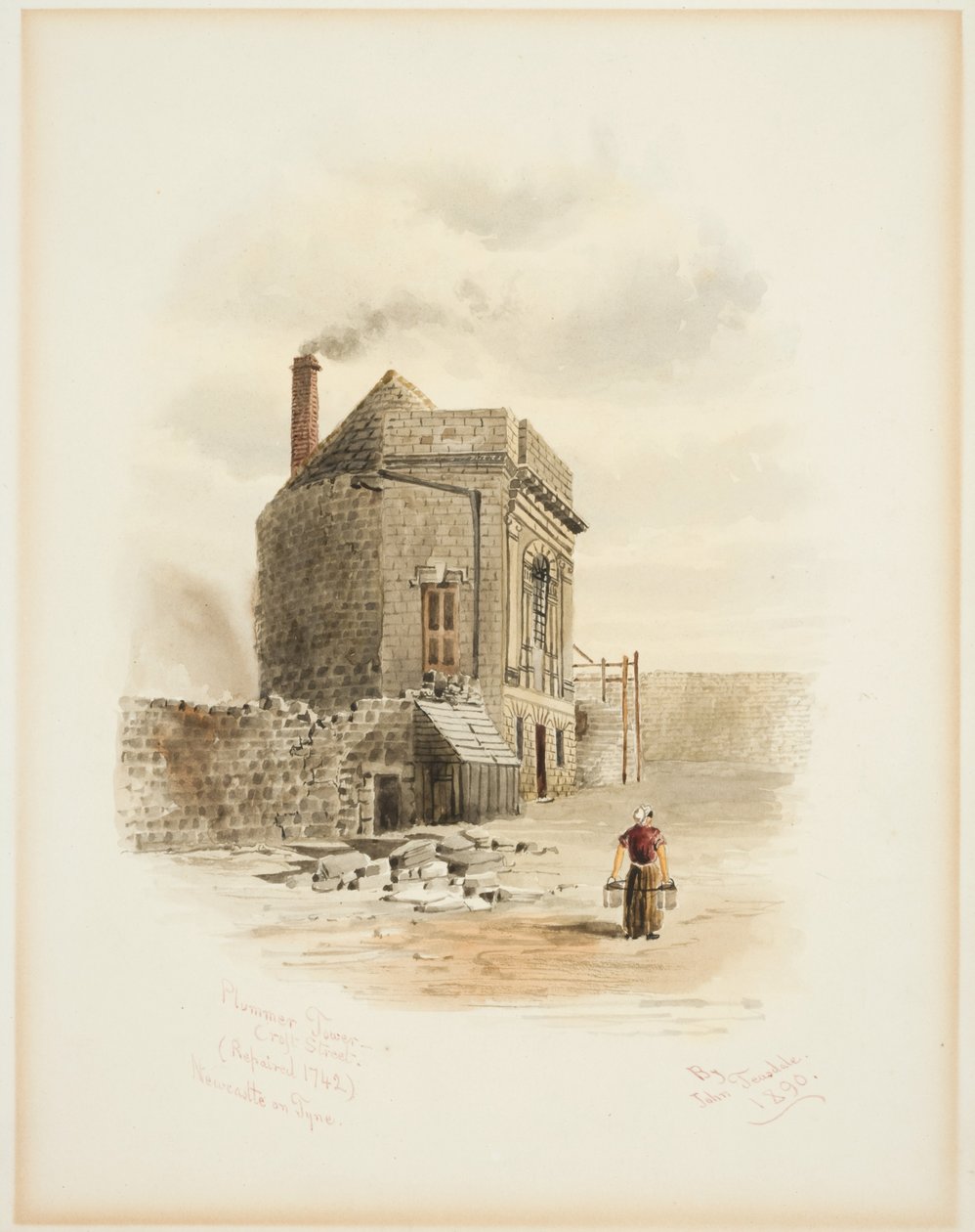Plummer Tower, Croft Street, Newcastle upon Tyne (kropsfarve) af John Teasdale
