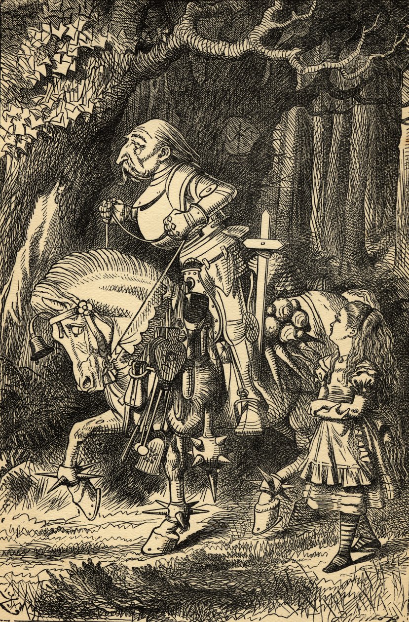 Alice og den hvide ridder, illustration fra 