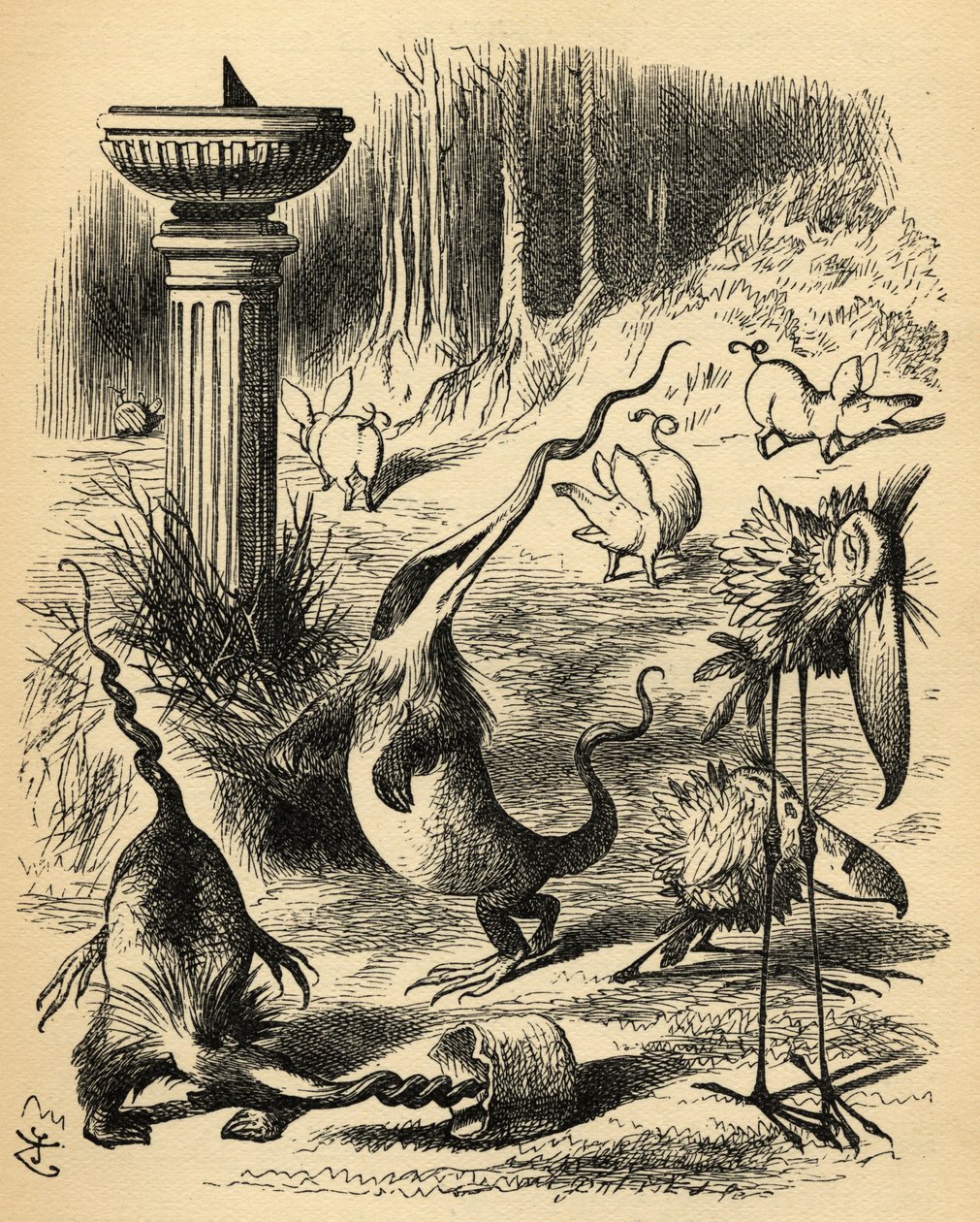 The Borogoves, Toves and the Raths, illustration fra 