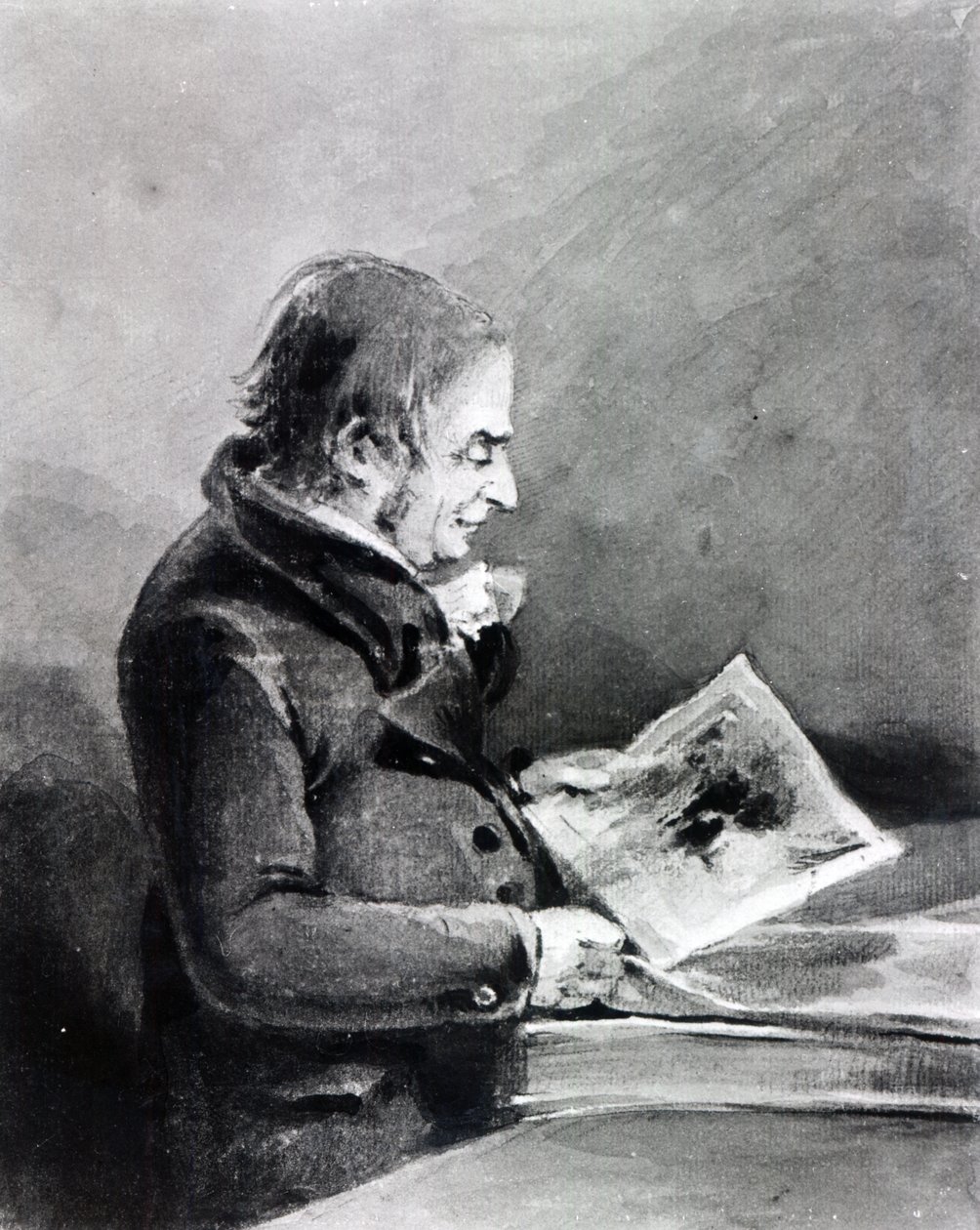 Joseph Mallord William Turner (grafit og wc på papir) af John Thomas Smith
