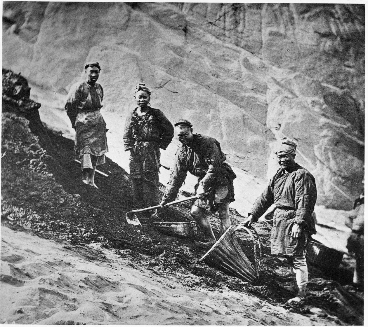 kinesiske kulminearbejdere, ca. 1867-72 af John Thomson