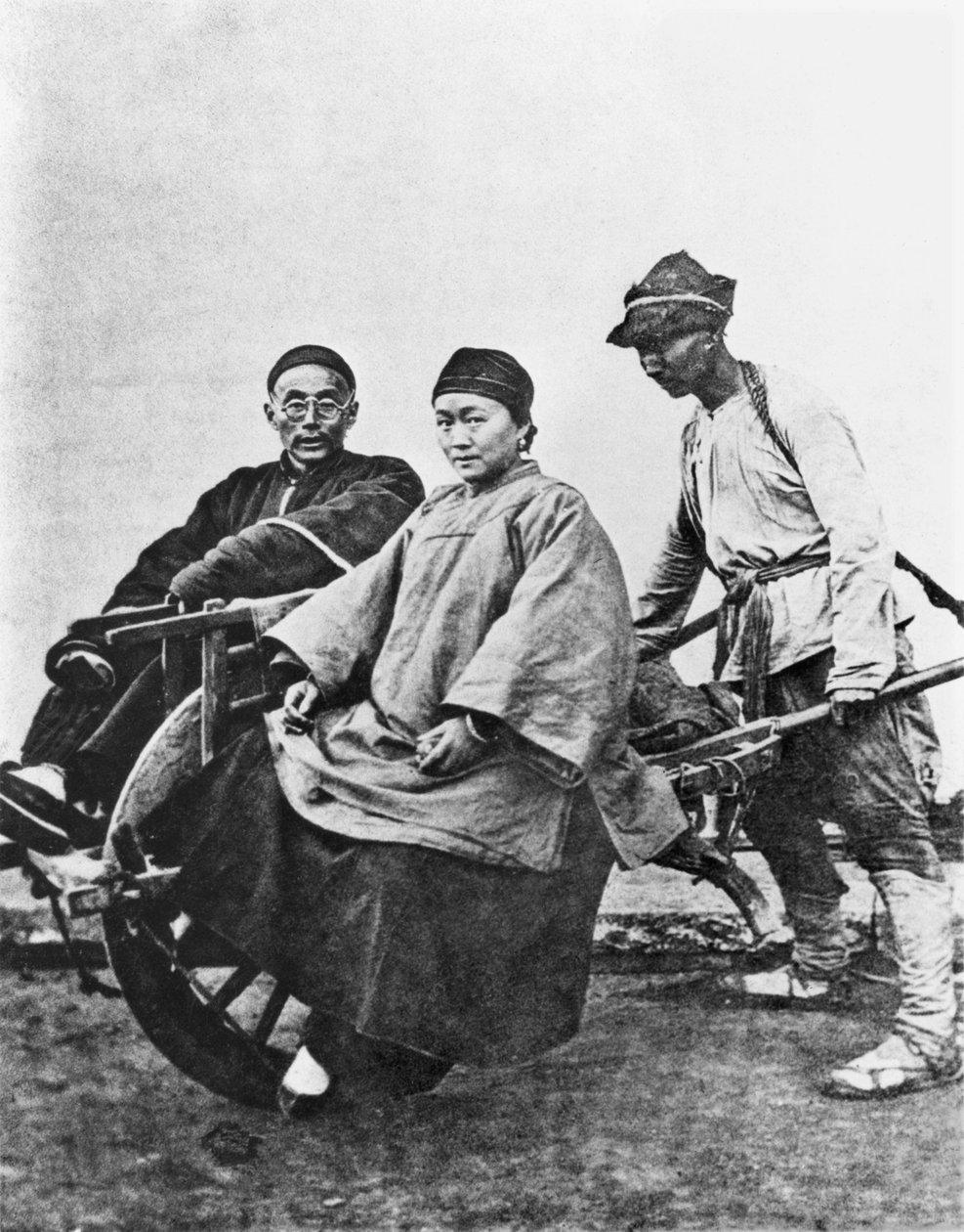 Kinesisk rickshaw, ca.1870 af John Thomson