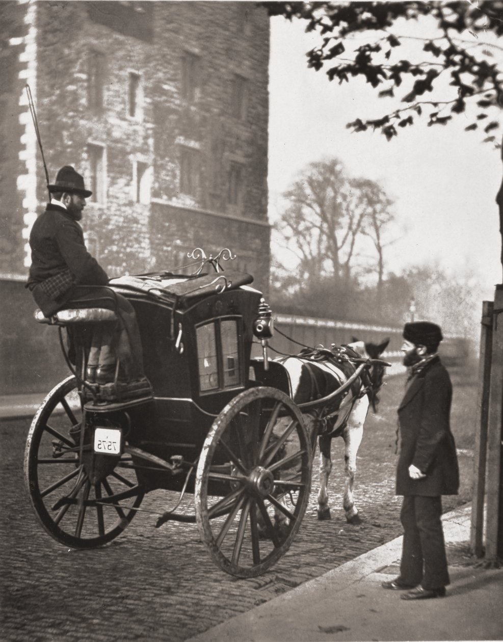 Taxachauffører i London, fra "Street Life in London", af J. Thomson og Adolphe Smith, 1877 af John Thomson