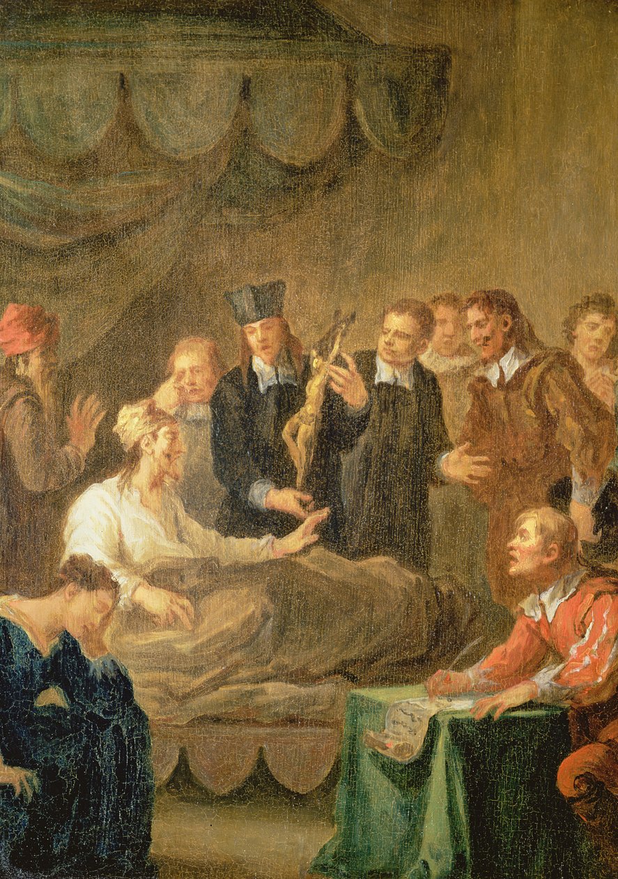 Don Quijotes sidste ord og testamente, fra Cervantes