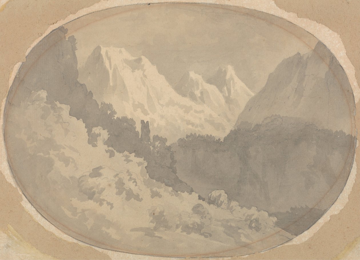 Alpine scene af John Warwick Smith