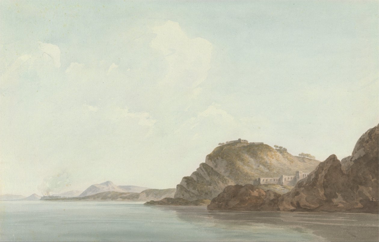 Kyst nær Sorrento af John Warwick Smith