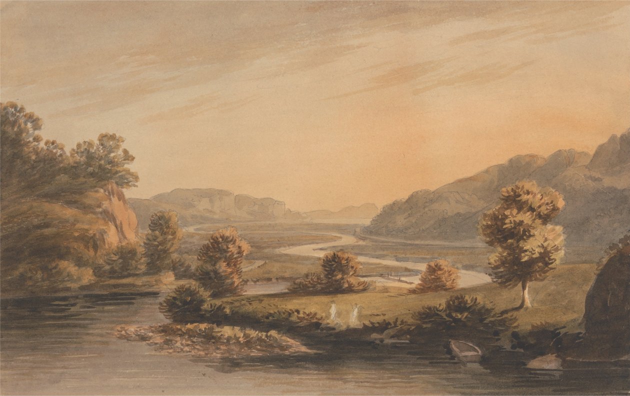 I nærheden af Pont Aberglaslyn af John Warwick Smith
