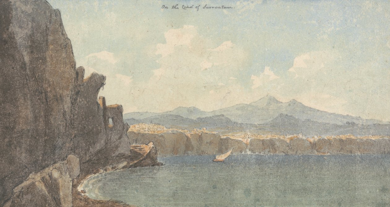 På kysten af Sorrentum af John Warwick Smith