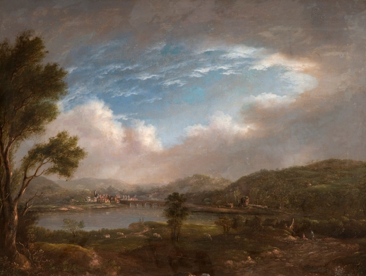 Flodscene af John Warwick Smith