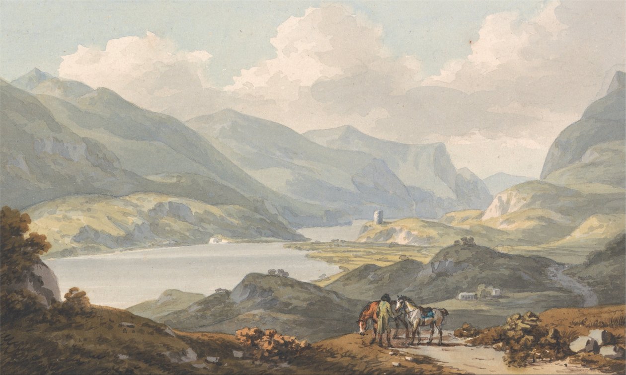 Søerne i Llanberis af John Warwick Smith