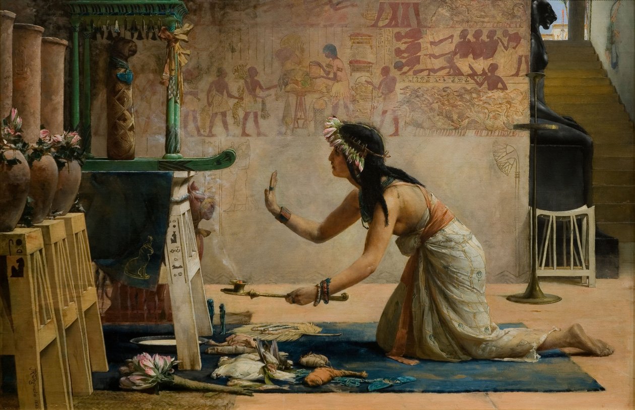 Obsequies af en egyptisk kat af John Weguelin