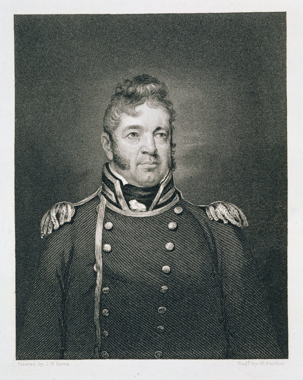 William Bainbridge (1774-1833) graveret af George Parker (fl.1834-d.1868) af John Wesley Jarvis