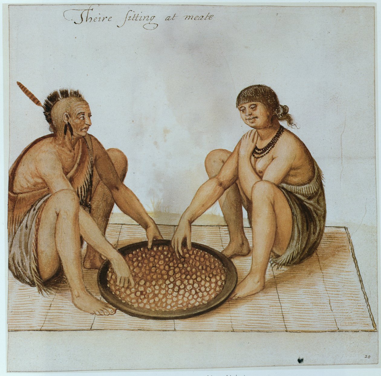 Indisk mand og kvinde spiser af John White